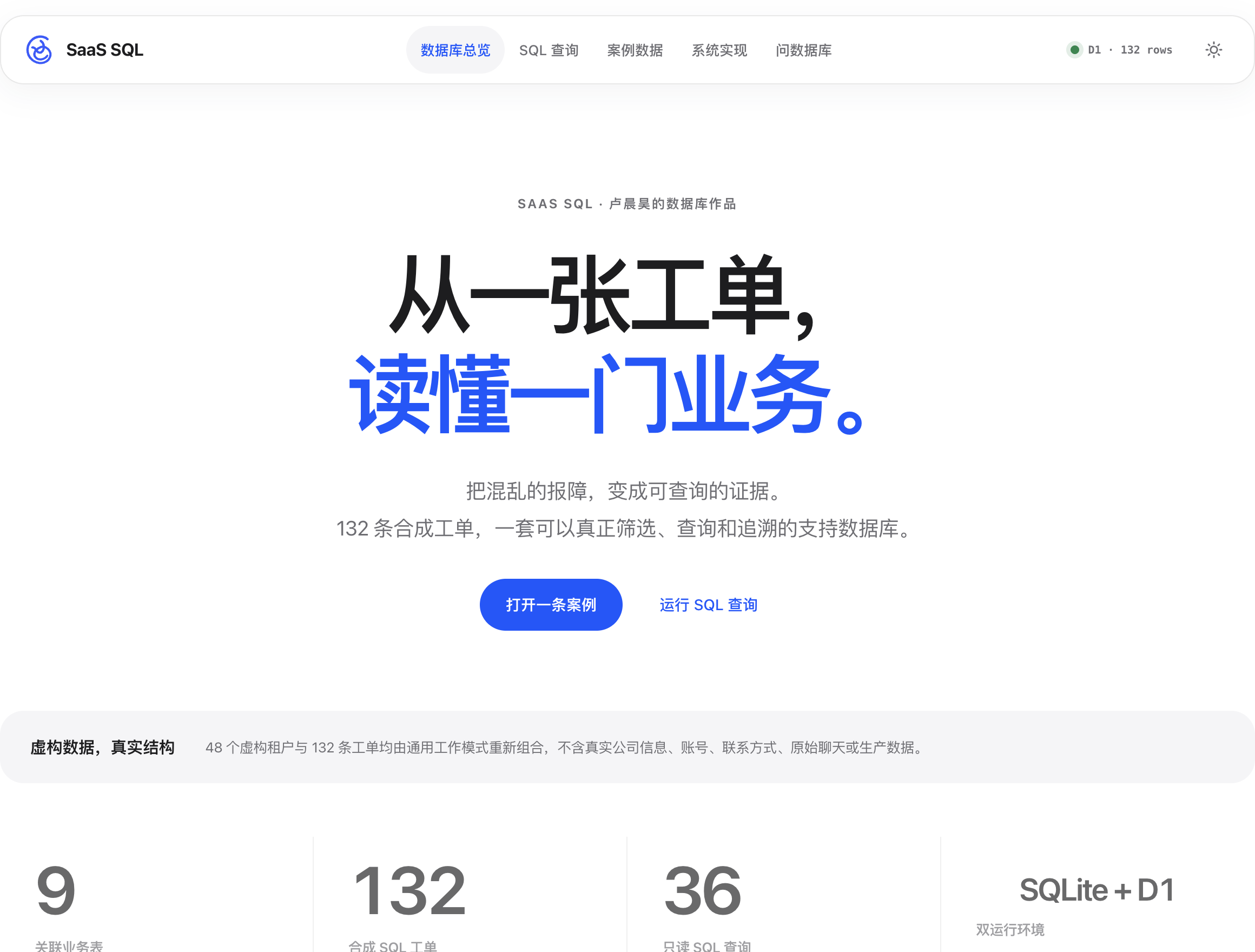 SaaS Support Lab 真实界面